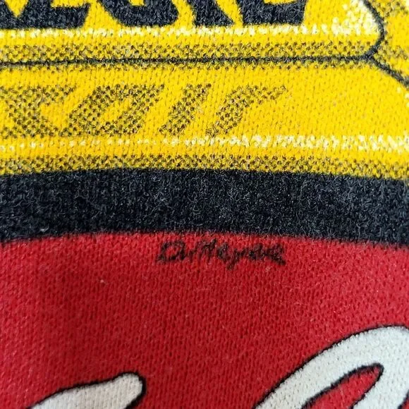 Vintage 80s Pennzoil Motorsport Rick Mears Racing Sweatshirt Size XL - Picture 5 of 15